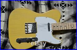 Warmoth Telecaster Blonde Ash chambered body, AAA Flame Maple Neck