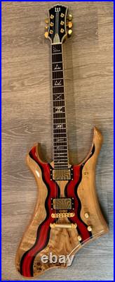 Wylde Audio Goregehn Special Edition Guitar, EMG 81 85 Pickups, Blood River Burl