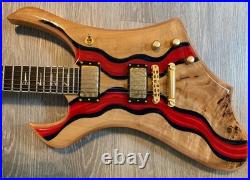 Wylde Audio Goregehn Special Edition Guitar, EMG 81 85 Pickups, Blood River Burl