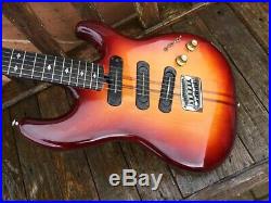 Yamaha 1970s used electric guitar, SC-1200, thru neck
