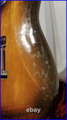 Yamaki JST800 Electric Guitar 1970s Ash Body Lacquer Finish Crack Case Missing Yamaki JST800 Electric Guitar 1970s Ash Body Lacquer Finish Crack Case Missing