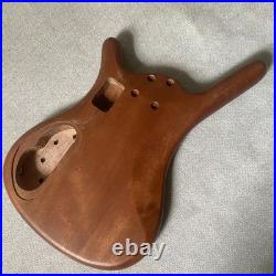 Zebra Wood Top Active Bass Body for 5 or 6 String Replacement Fit Warwick