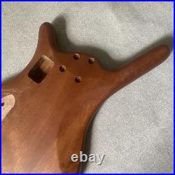 Zebra Wood Top Active Bass Body for 5 or 6 String Replacement Fit Warwick