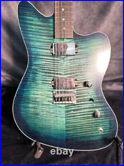 Zilove Guitars Jazzcaster HH Tiger Maple Top 2019 Semi Gloss TIGER Maple Green