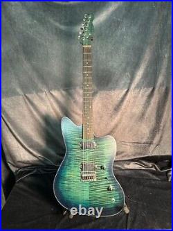 Zilove Guitars Jazzcaster HH Tiger Maple Top 2019 Semi Gloss TIGER Maple Green